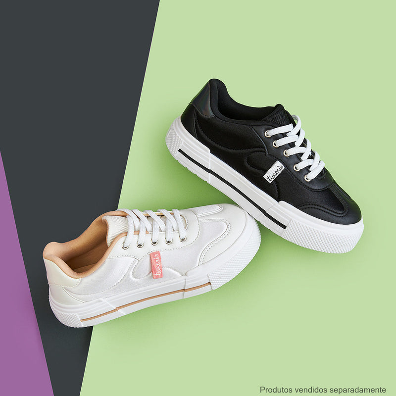 Tênis Feminino Tweenie Space Comfy Lycra Preto