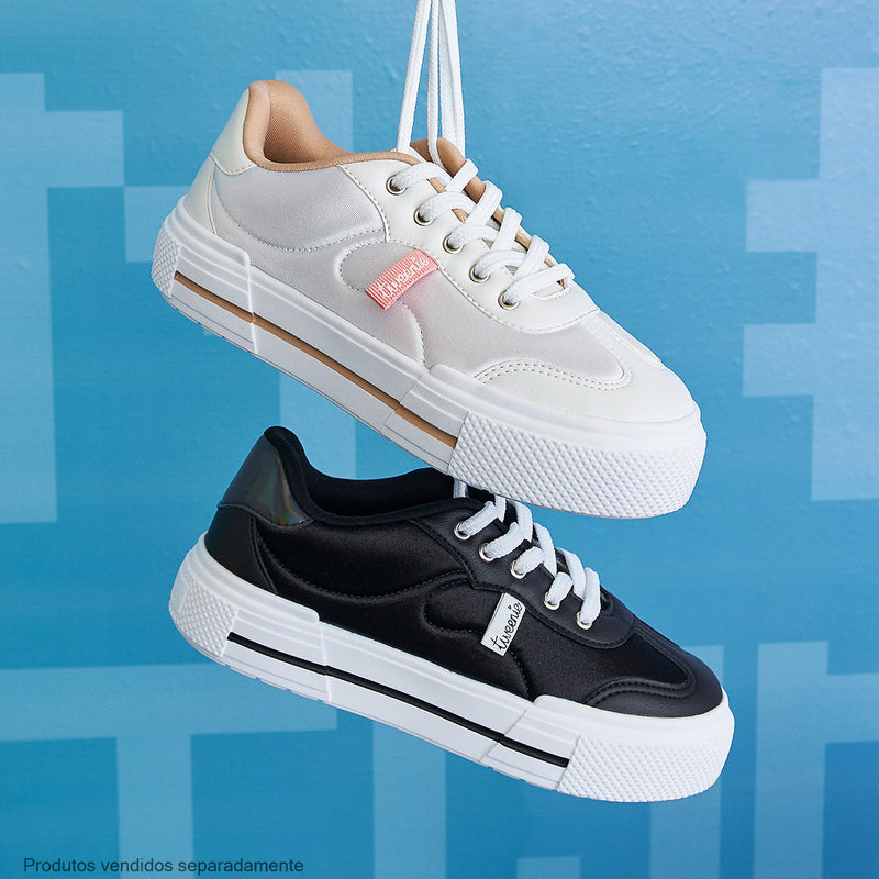 Tênis Feminino Tweenie Space Comfy Lycra Preto