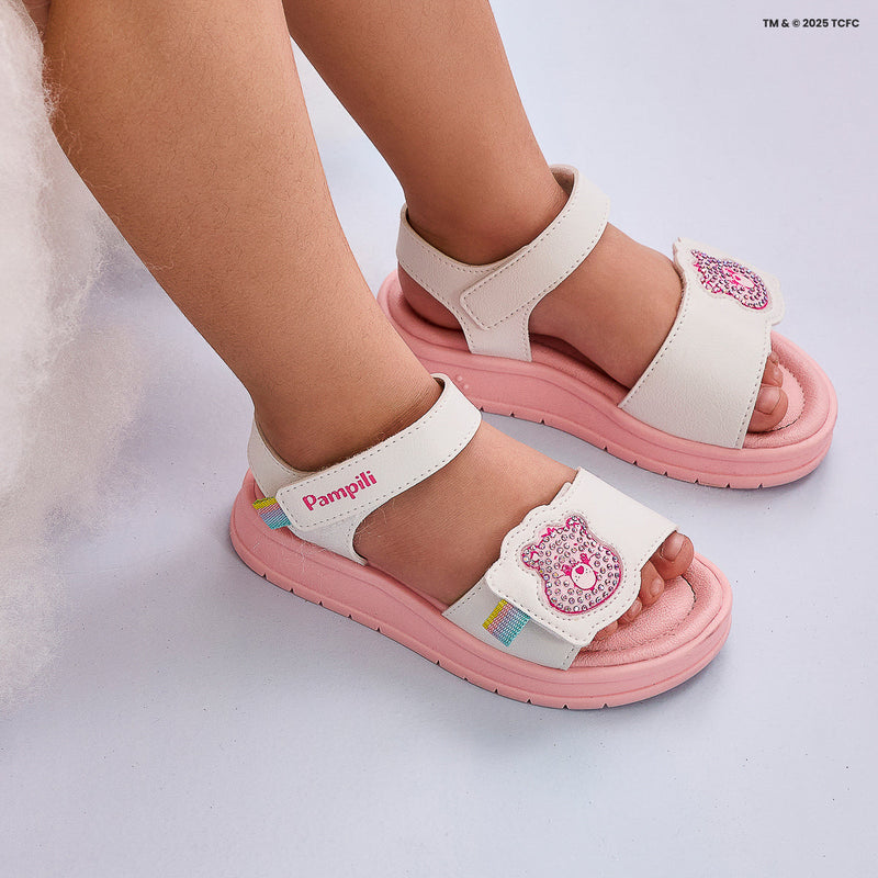 Sandália Papete Infantil Pampili Petit Ursinhos Carinhosos Rosa