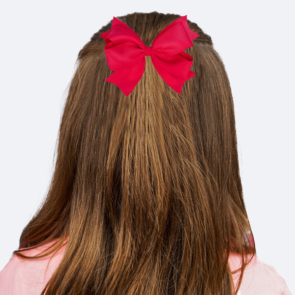 Presilha de Cabelo Pampili Laço Duplo em Fita Pink