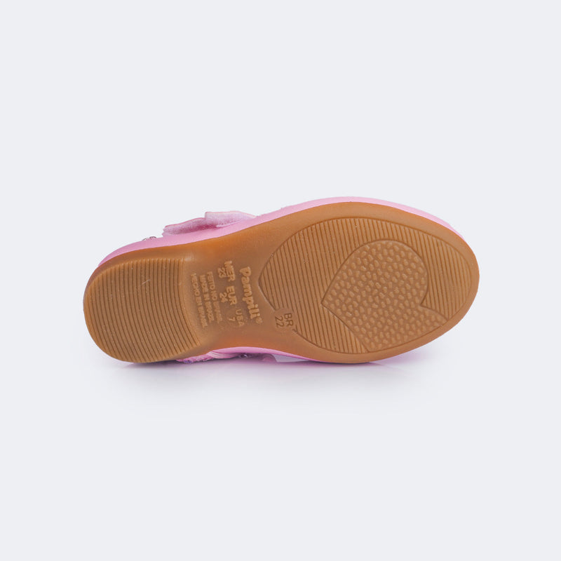 Sapatilha Infantil Pampili Bailarina com Cauda de Sereia Rosa