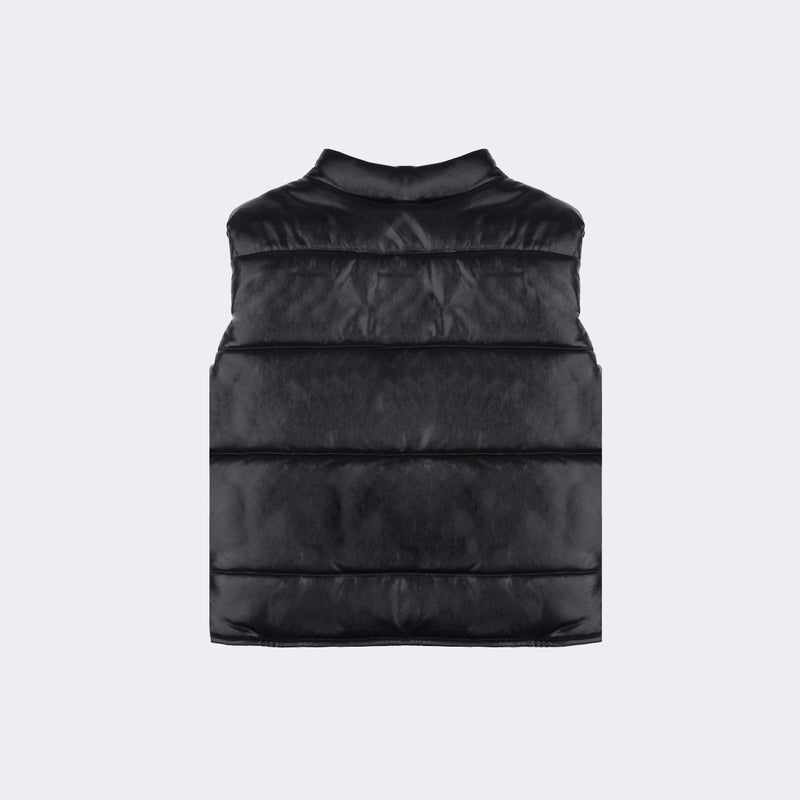Colete Infantil Feminino Pampili Puffer Preto